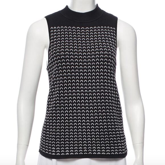 💜 EUC Rag and Bone Black and White Turtleneck Top - Picture 1 of 3